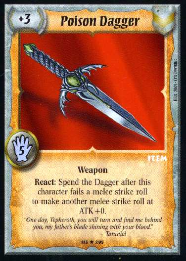 Poison Dagger - Foil